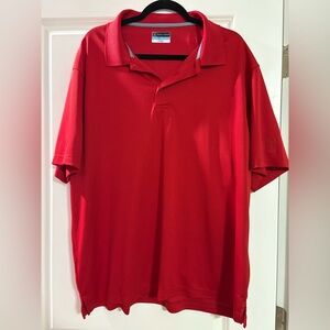 Men's PGA Tour Red Golf Polo Shirt size XXL, short sleeve